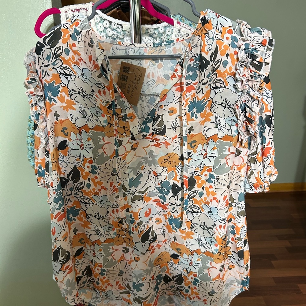 Floral Print Women's Top